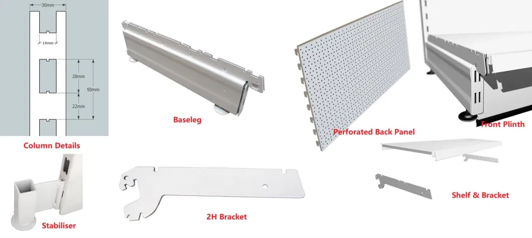 Solid Tegometall Compatible Shelving for Commercial Use