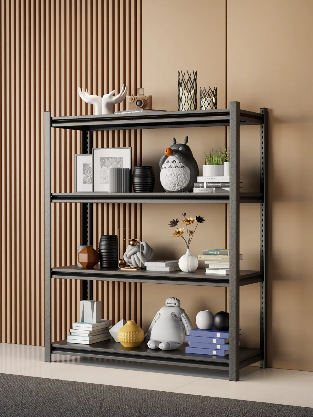 Kitchen Furniture Most Popular Tools Xinke Protective Film and Carton Steel Metal Home Shelf Shelving Shelves, Any Nice Bright Colors Can Be Customizabled