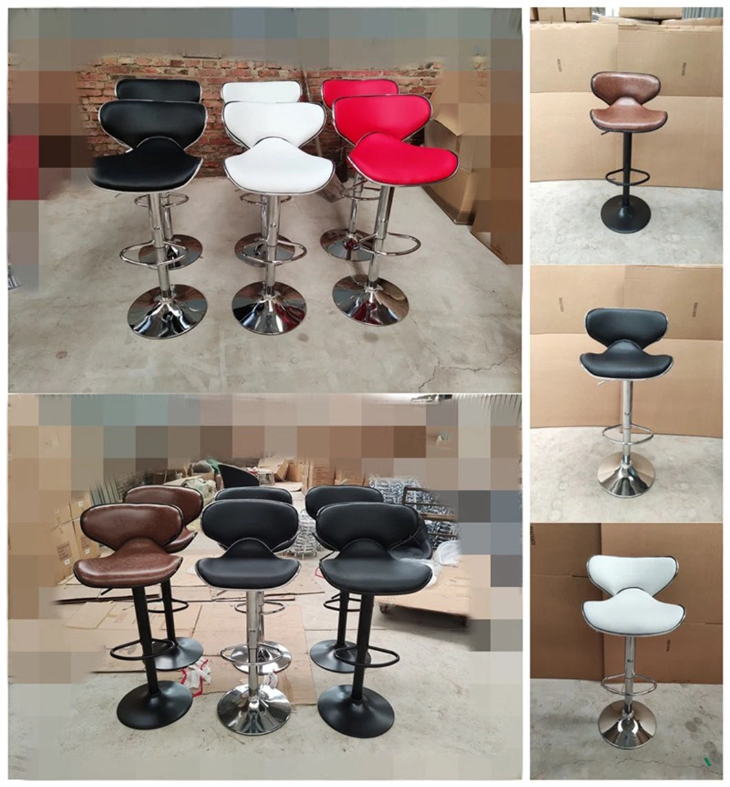 China Wholesale American Home Modern White/OEM Color Fabric/PU/Upholstery Swivel/Rotating/Lift Bar Chairs Price for Stool/Night Club Furniture/Kitchen