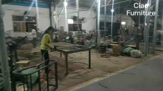 Muebles al aire libre de la silla de la barra del bistro del tejido de la cuerda del marco metálico del ocio