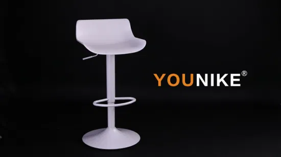 Younike Taburete de bar, silla giratoria con respaldo, altura de mostrador de cocina de pub moderno