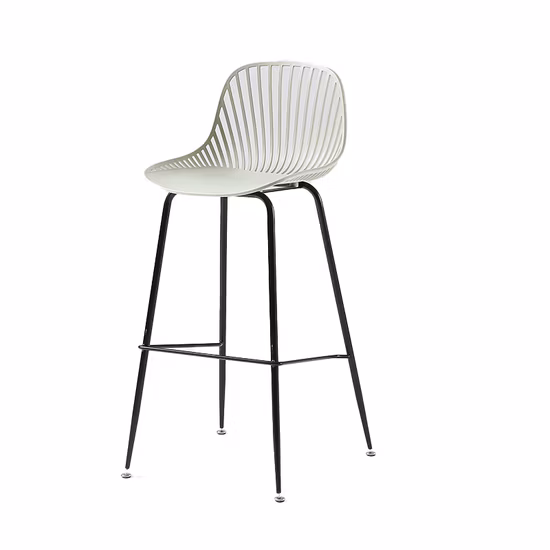 Taburete de bar Silla Silla de plástico Silla de comedor Muebles para el hogar Muebles modernos