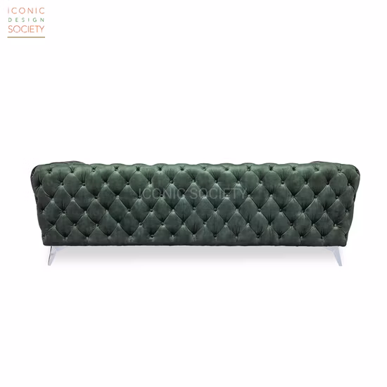 Sofá moderno del terciopelo de los muebles de la sala de estar del hogar